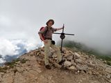 At the top
