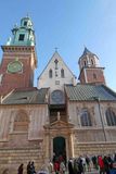 Clock and Silver Bells’ Towers at Wawel Cathedral in Kraków, Poland