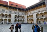 Palazzo courtyard of the Wawel Royal Palace in Krakow