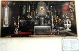 Important offerings on the Altar of the Black Madonna include gifts from Popes John Paul II, Benedict XVI, and Francis