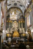 Mass in overflow chapel at Jasna Gora Monastery in Czestochowa, Poland