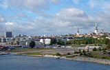 View of new and old Tallin, Estonia from our balcony on the Island Princess