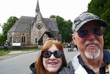 Susan & Bill at Luss Parish Church in Scotland