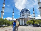 Visiting the Blue Mosque in Shah Alam, Malaysia