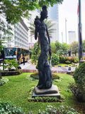 Statue in front of restaurant in Jakarta where we had lunch
