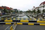 Kali Besar is a canal area of Jakartas Old City lined with 19th Century buildings