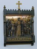 1st Station of the Cross inside  the Birth of Blessed Virgin Mary Church