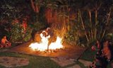 Kecak dancer in the fire