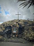 Hermitage constructed at the site where the lava stopped in 1735 after a pilgrimage dedicated to the Virgin de Los Dolores