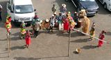 Entertainers on the dock at Lome, Togo.JPG