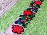 Hand made embroidery decorations in Breb hotel