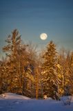 Setting full moon, January 23 4