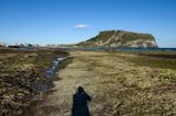 Seongsan Beach with Seongsan Ilchulbong behind, Jeju Island