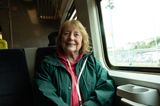 On a commuter train from the port of Cobh to get to Cork, Ireland