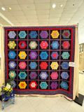 Quilt 221 by Arlene Parkhurst - Kaffe Fassetts Flowers & Hexagons
