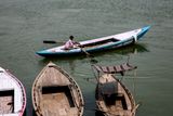 Rowing the River Ganges, Varanasi, India