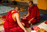 Lamas at the Temple, Dharamshala, India