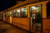 Nighttime Tram, Budapest