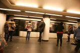 Waiting for the Metro, Budapest, Hungary