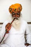 Rajasthani Man Smoking a Water Pipe, Mehrangarh Fort, Jodphur