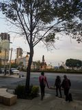 Crossing Paseo de la Reforma, Mexico City, Mexico