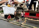 With the Ogoh-Ogoh, Ubud, Bali, Idonesia
