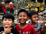 Boys Playing in the Streets, Ubud, Bali, Indonesia
