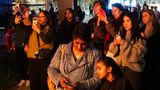 Viewers at a Vivid Sydney Installation
