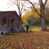Yak and Peter at the Cabin