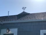 weathervane on roof