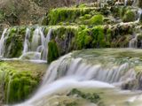 Cascada a la entrada