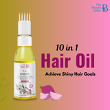 10 in 1 Hair Oil : Achieve Shiny Hair Goals 