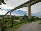 A typical Norvegian bridge accross a river
