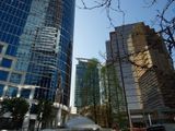 Tall buildings with reflections