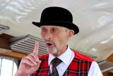 VOLUNTEER CONDUCTOR - QUITE A CHARACTER AND A  RETIRED EMS HELICOPTER PILOT