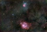 M8 and M20 in Sagittarius
