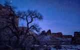 Winter Starry Night in Buckhorn Wash, Utah