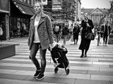 Downtown shoppers