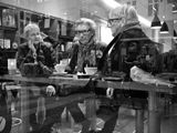 Seniors in coffee shop