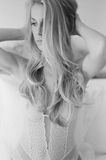Black and white film photo from Seattle boudoir photographer