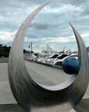 Finger Wharf sculpture