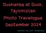 Dushanbe at Dusk, Tajikistan cover page.