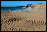 Mandala on the beach.