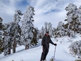 James first backcoutry ski descent