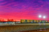 Red Dawn At The Rail Yard 90D59305-9