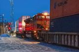 KCS 4092 Mid-DPU Westbound At Dawn 90D60224