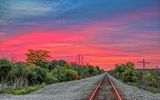 CP Rail Tracks At Sunrise 90D68191-5