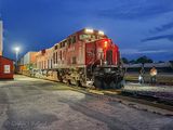 Eastbound Freight Train Stopped For Crew Change (iPhone14-1855)