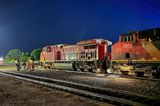 Westbound Freight Train Crew Change At Dawn (iPhone14-1880)