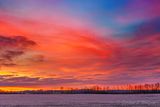 Sunrise Beyond Frosty Field 90D92608